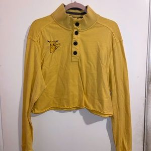 Cropped Pikachu shirt